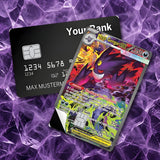 Credit Card Skin Sticker - Pokémon - Mega Gengar Ex Full Art Card - Holographic