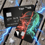 Credit Card Skin Sticker - One Piece - Luffy And Zoro Lightning - Holographic
