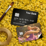 Credit Card Skin Sticker - Tangled - Rapunzel In Flower Field