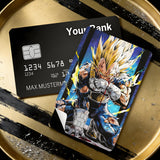 Credit Card Skin Sticker - Dragon Ball - Super Saiyan Vegeta - Holographic