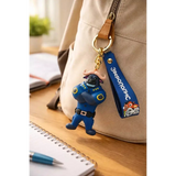3D PVC Figure Keychain - Zootopia - Chief Bogo Police Uniform