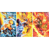 3D Lenticular Poster 12x16 - Demon Slayer - Zenitsu Agatsuma, Akaza, Kyojuro Rengoku, Tanjiro Kamado
