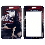 ID Card Badge Holder - Tokyo Ghoul - Ken Kaneki With Kagune On Checkered Floor