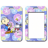 ID Card Badge Holder - Peanuts - Charlie Brown And Snoopy With Morning Glories