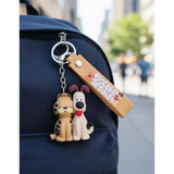 3D PVC Figure Keychain - Garfield - Odie Sitting