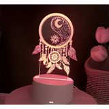 3D LED Night Light - Celestial Dreamcatcher