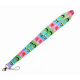 Lanyard - The Powerpuff Girls - Powerpuff Girls Character Faces Grid Pink Blue Green