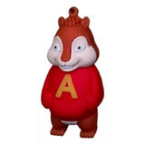 3D PVC Figure Keychain - Alvin Y Las Ardillas - Alvin Red A Sweater