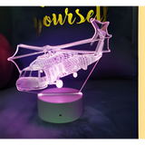 3D LED Night Light - Helicopter (2)
