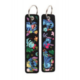 Embroidery Keychain - Lilo & Stitch - Stitch (Black Background)