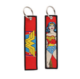 Embroidery Keychain - DC Comics - Wonder Woman (Figure & Logo)