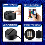 3D Illuminated Art - Ultraman - Chibi Ultraman Leo 3D Illusion LED Night Light 16 Colors