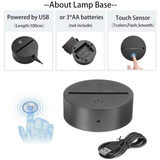 3D Illuminated Art - Identity V - Painter (Edgar Valden) with roses 3D Illusion LED Night Light 16 Colors