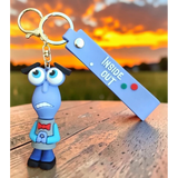 3D PVC Figure Keychain - Disney/Pixar - Fear From Inside Out
