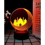 3D LED Night Light - Crescent Moon Mosque