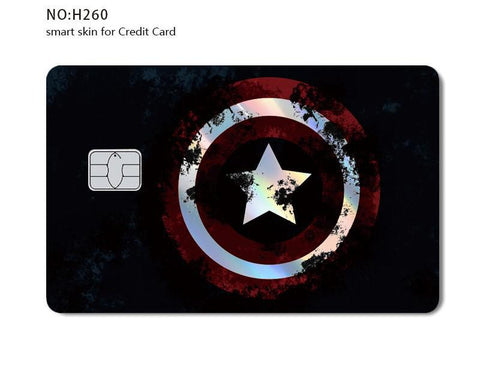 Credit Card Skin Sticker - Captain America Holographic