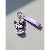 3D PVC Figure Keychain - Kuromi - Pink Bow Dress