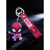 3D PVC Figure Keychain - Spider-Man - Chibi Purple Suit