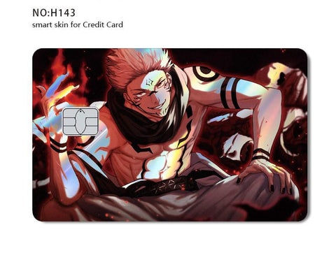 Credit Card Skin Sticker - Jujutsu Kaisen - Ryomen Sukuna Holographic