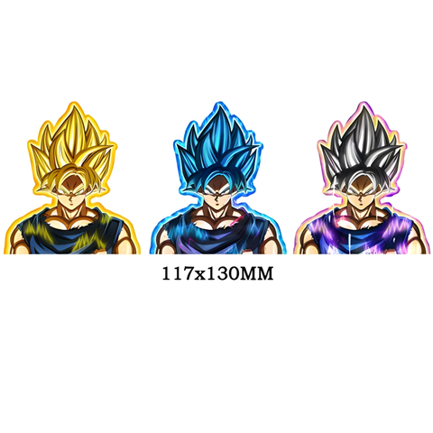 3D Lenticular Sticker - Dragon Ball - Goku in Super Saiyan, Super Saiyan Blue & Ultra Instinct Forms