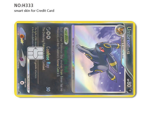 Credit Card Skin Sticker - Pokemon - Umbreon Holographic Card