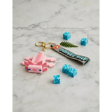 3D PVC Figure Keychain - Minecraft - Pink Axolotl Figure