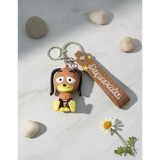 3D PVC Figure Keychain - Toy Story - Slinky Dog Sitting Chibi