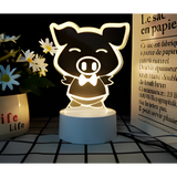3D LED Night Light - Pig (2)