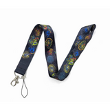 Lanyard - Harry Potter - Hogwarts House Crests Black