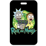 ID Card Badge Holder - Rick and Morty - Rick And Morty With Portal Gun