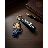 3D PVC Figure Keychain - The Addams Family - Gomez Addams In Blue Pinstripe Suit