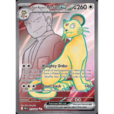 Card Keychain - Pokémon - Team Rocket's Persian ex Secret Rare, features Giovanni