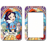ID Card Badge Holder - Snow White and the Seven Dwarfs - Snow White Stained Glass Art