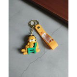 3D PVC Figure Keychain - Garfield - Sitting In Green Chair