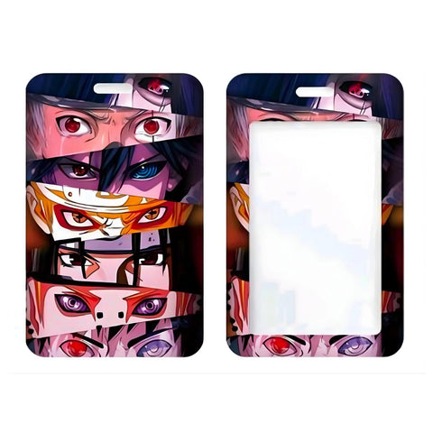 ID Card Badge Holder - Naruto - Close-Up Eyes of Iconic Characters
