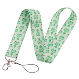 Lanyard - Frog and Clover Pattern