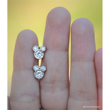 Stud Earrings - Disney - Mickey Mouse Zircon