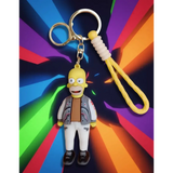 3D PVC Figure Keychain - The Simpsons - Homer Simpson In BAPE Jacket