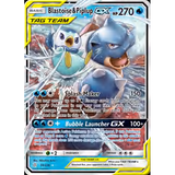 Card Keychain - Pokémon - Blastoise & Piplup Tag Team GX Full Art
