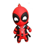 3D PVC Figure Keychain - Marvel - Chibi Deadpool