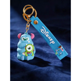 3D PVC Figure Keychain - Monsters Inc - Sulley Holding Mike