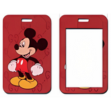 ID Card Badge Holder - Mickey & Friends - Mickey Mouse On Gucci Monogram Red