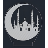3D LED Night Light - Moon Castle