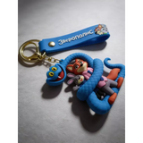 3D PVC Figure Keychain - Zootopia - Nick Wilde And Judy Hopps With A Snake