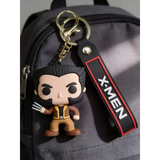 3D PVC Figure Keychain - X-Men - Wolverine Brown Jacket Claws