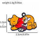 Bracelet Charm - Winnie the Pooh - Pooh hugging red honey pot