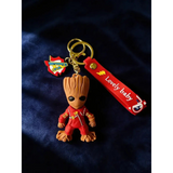 3D PVC Figure Keychain - Guardians of the Galaxy - Baby Groot Ravager Suit Variant 2