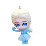 3D PVC Figure Keychain - Disney Princess - Chibi Elsa Holding Snowflake