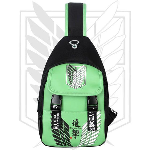 Crossbody Chest Bag - Attack On Titan - Scout Regiment (Green)