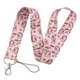 Lanyard - Pink Dinosaur